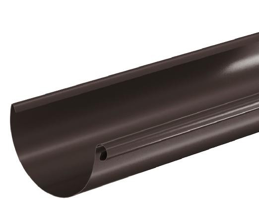 Водосток Aquasistem, система 150/100 - Водосточный желоб 3.00м RR 32 Тёмно Коричневый купить в Кингисеппе