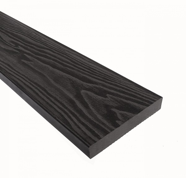 Террасная доска из ДПК Terrapol Смарт 3D Полнотелая без паза Черное дерево купить в Кингисеппе