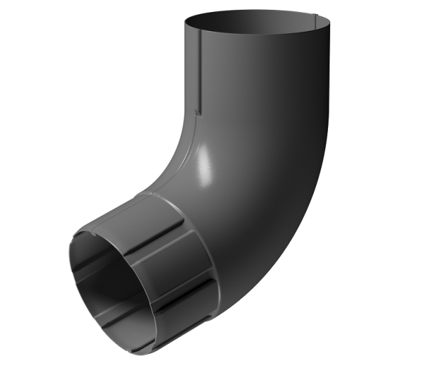 Колено 72° D90 Döcke STAL PREMIUM Графит, (RAL 7024) купить в Кингисеппе