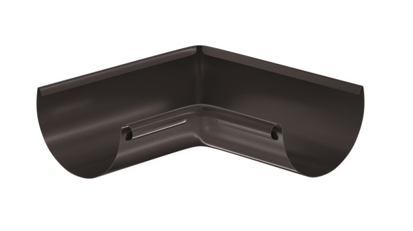 Водосток Aquasistem, система 125x90 - Угол желоба, внутренний 90° RR 32 Тёмно-Коричневый купить в Кингисеппе