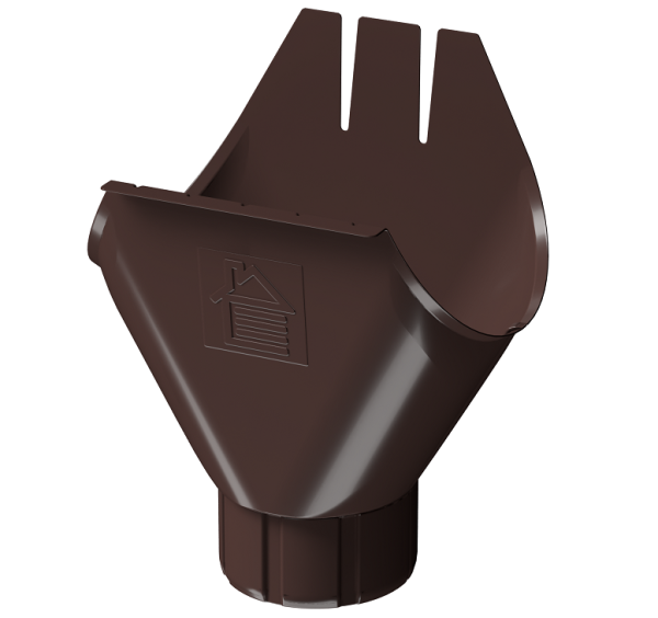 Воронка желоба D125 Döcke STAL PREMIUM Шоколад, (RAL 8019) купить в Кингисеппе