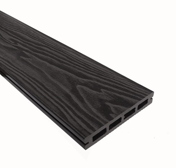 Террасная доска из ДПК Terrapol Смарт 3D Пустотелая с пазом Черное дерево купить в Кингисеппе