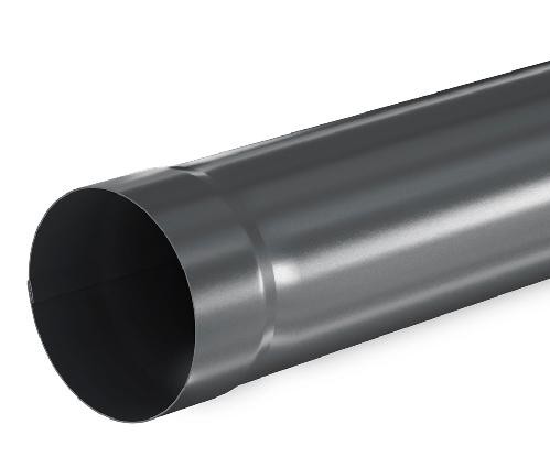 Водосток Aquasistem, система 125x90 - Труба водосточная 1.00м RAL 7024 Тёмно-серый купить в Кингисеппе