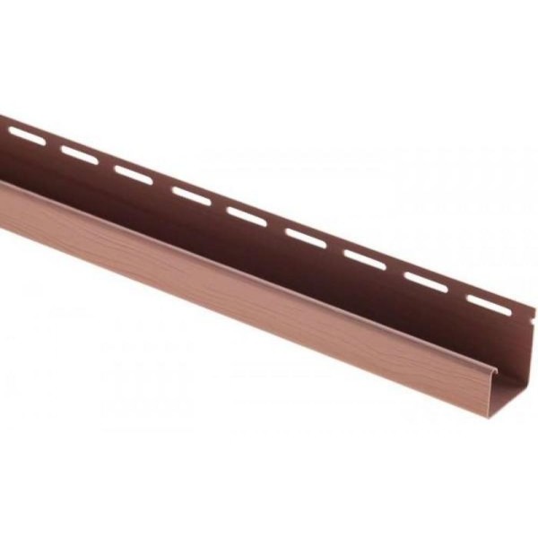 J-профиль Люкс Крашенный, T-15, ВН, Красно-коричневый купить в Кингисеппе