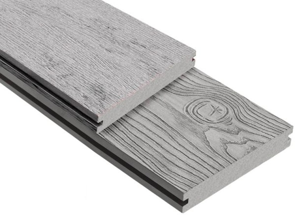Террасная доска ДПК Outdoor 3D полнотелая STORM/OCEAN GREY серая микс купить в Кингисеппе