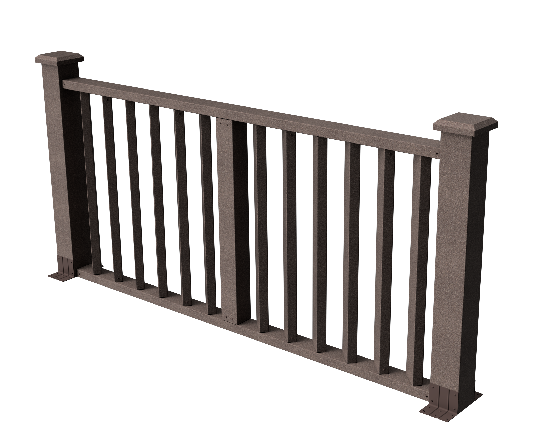 Ограждения декоративное ДПК GRINDERDECO Бруклин венге купить в Кингисеппе