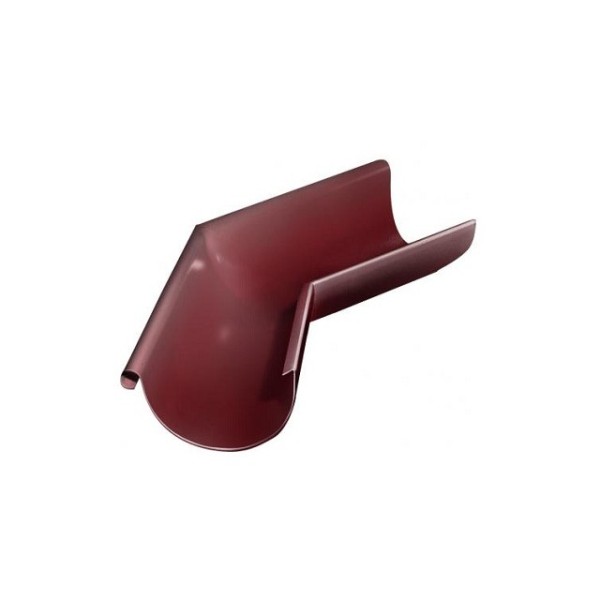 Водосток Grand Line 125x90 – Угол желоба наружный 135° RAL 3005 купить в Кингисеппе