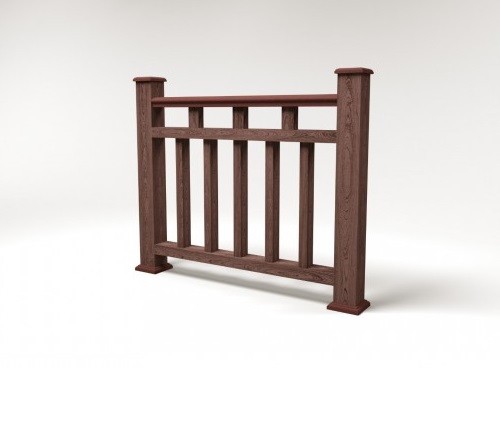 Ограждение из ДПК FG1 шоколад купить в Кингисеппе