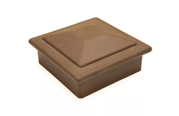 Крышка верхняя ПВХ для столба Deckart 125х125 Шоколад купить в Кингисеппе