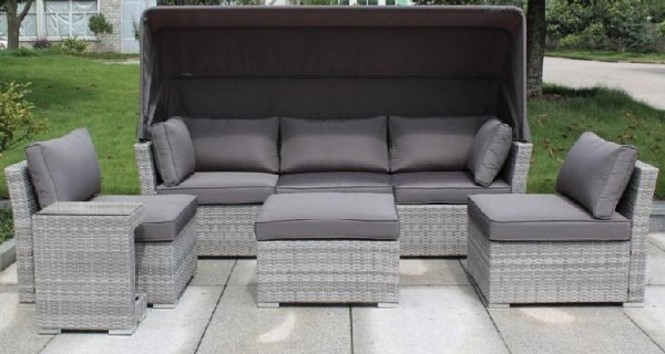 Диван-Трансформер AFINA плетеный из иск. ротанга AFM-320G Grey купить в Кингисеппе