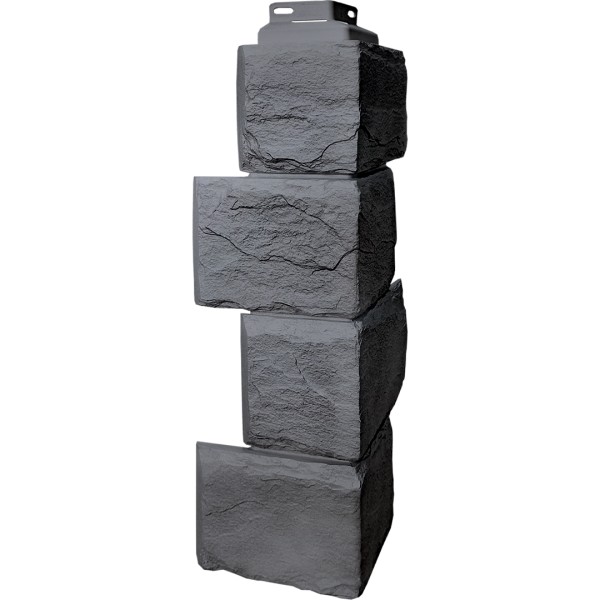 Цокольный сайдинг FineBer – Серия “Камень природный”, Угол наружный Кварцевый купить в Кингисеппе