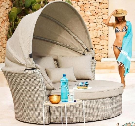 Диван-Трансформер AFINA плетеный из иск. ротанга AFM-325 Beige купить в Кингисеппе