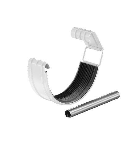 Водосток Aquasistem, система 150/100 - Соединитель желоба с резиновым уплотнителем RAL 9003 Белый купить в Кингисеппе