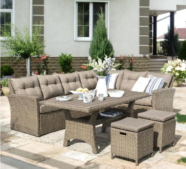 Комплект мебели AFINA плетеной из иск. ротанга AFM-307B Beige купить в Кингисеппе