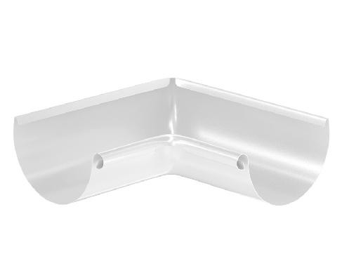 Водосток Aquasistem, система 150/100 - Угол желоба, внутренний 90° RAL 9003 Белый купить в Кингисеппе