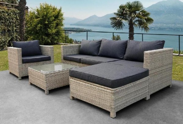 Комплект мебели AFINA плетеной из иск. ротанга YR821G Grey/Grey купить в Кингисеппе