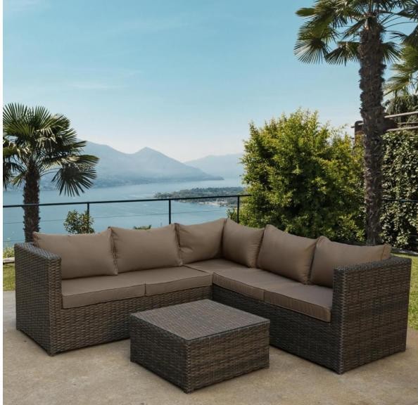 Комплект мебели AFINA плетеной из иск. ротанга YR825A Brown/Beige купить в Кингисеппе