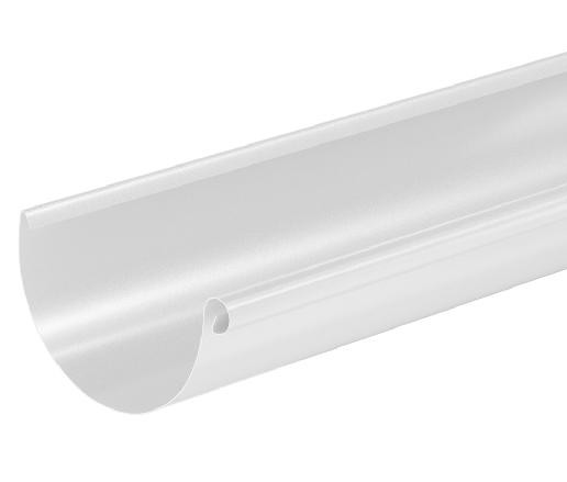 Водосток Aquasistem, система 125x90 - Водосточный желоб 3.00м RAL 9003 Белый купить в Кингисеппе