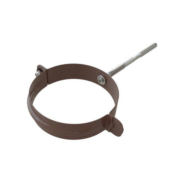 Водосток Альта-Профиль Метал – Хомут трубы металлический (коричневый) купить в Кингисеппе