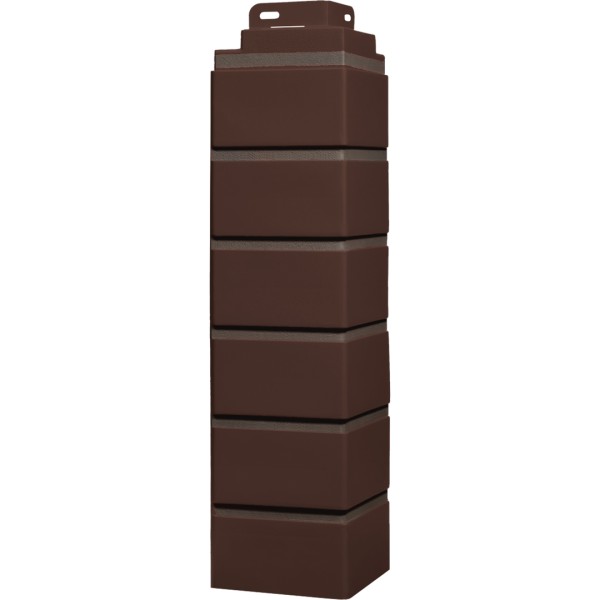 Угол Фасайдинг Серия «Кирпич клинкерный» Жженный купить в Кингисеппе