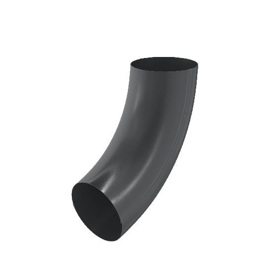 Водосток Aquasistem, система 150/100 - Колено трубы RAL 7024 Тёмно-серый купить в Кингисеппе
