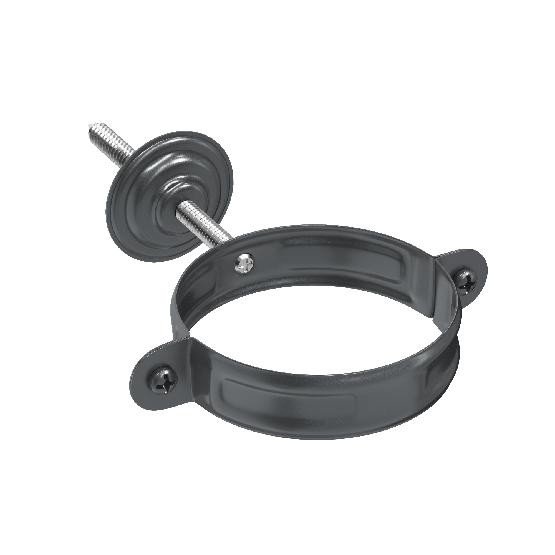 Водосток Aquasistem, система 150/100 - Комплект крепления трубы RAL 7024 Тёмно-серый купить в Кингисеппе