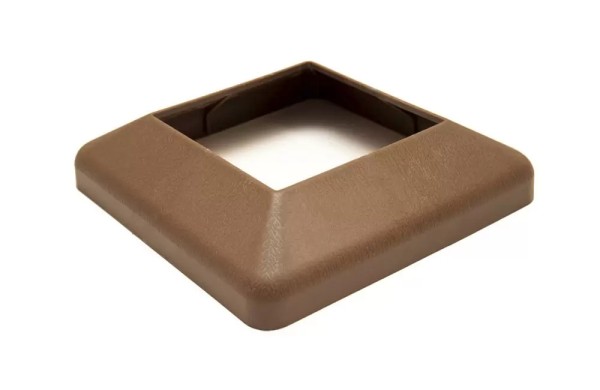 Крышка нижняя ПВХ для столба Deckart 100х100 Шоколад купить в Кингисеппе