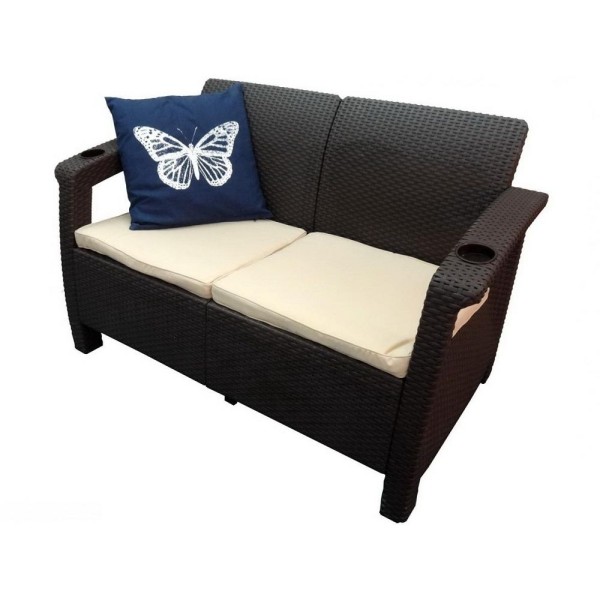 Двухместный диван Yalta Sofa Seаt венге купить в Кингисеппе