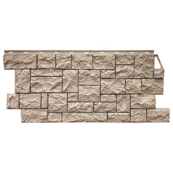 Фасадная панель FineBer, Камень Дикий, Песочный купить в Кингисеппе