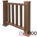 Ограждение из ДПК Outdoor Классик 3D STORM коричневый микс купить в Кингисеппе