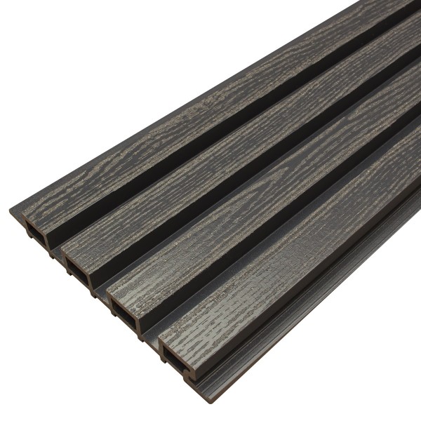 Фасадная доска из ДПК Faynag Wood Рейка Мокрый Асфальт купить в Кингисеппе