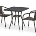 Комплект плетеной мебели AFINA из иск. ротанга T282BNT/Y137C-W53 Brown 2Pcs купить в Кингисеппе