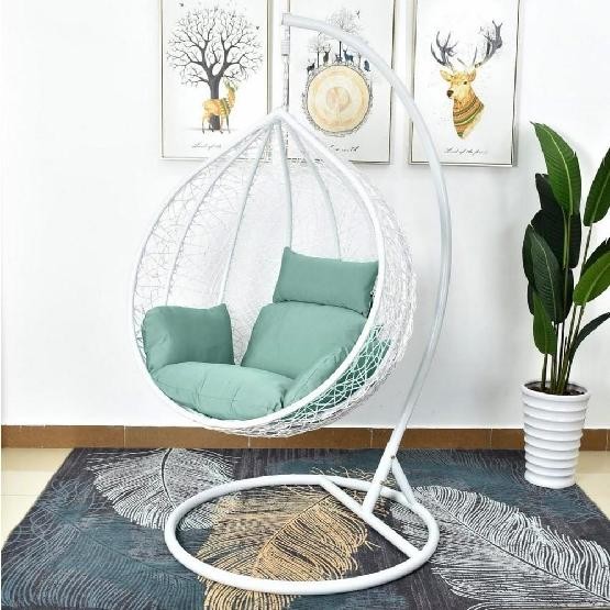 Кресло Подвесное из искусственного ротанга AFM-168A-L White/Green купить в Кингисеппе