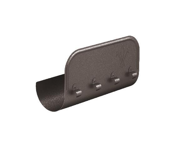 Водосток Aquasistem, Система 125x90 - Ограничитель перелива прямой RR 32 Тёмно-коричневый matt купить в Кингисеппе