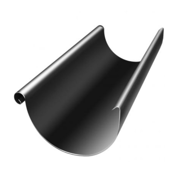 Водосток Grand Line 125x90 – Желоб 3м RAL 9005 купить в Кингисеппе