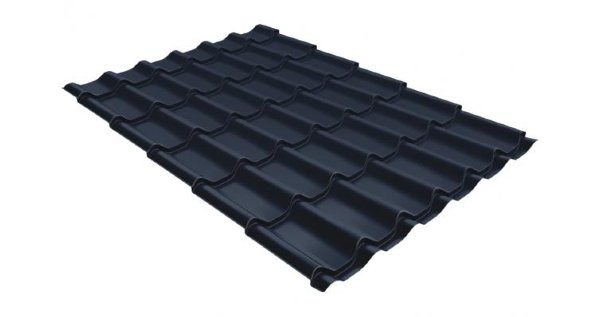 Металлочерепица классик 0,5 Satin RAL 7024 мокрый асфальт купить в Кингисеппе