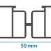 Лага алюминиевая KRONEX 50x25x3000 мм несущая купить в Кингисеппе