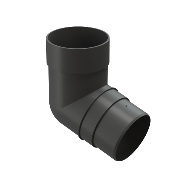 Колено 72˚ для водосточной трубы Docke Premium Графит купить в Кингисеппе