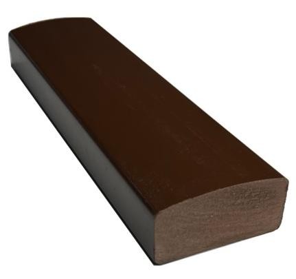 Лавочный брус Ecodecking Некст полнотелый глянцевый 70х35 шоколад купить в Кингисеппе