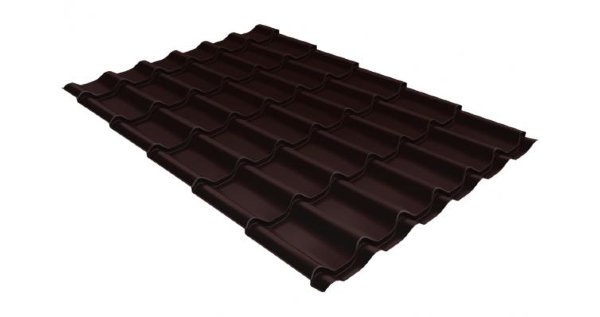 Металлочерепица классик 0,5 Satin RAL 8017 шоколад купить в Кингисеппе