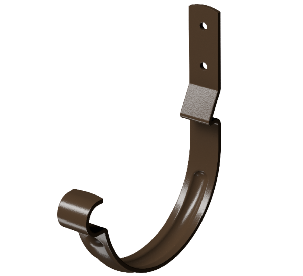 Карнизный крюк короткий (гнутый) D125 Döcke STAL PREMIUM Каштан, (RAL 8017) купить в Кингисеппе