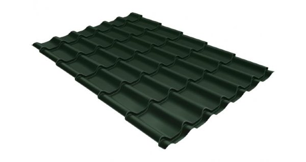 Металлочерепица классик 0,5 Satin RR 11 темно-зеленый купить в Кингисеппе